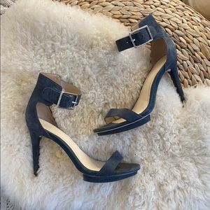 Calvin Klein Navy Suede Heels